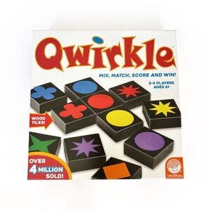 Qwirkle Board Game Mindware Mix Match Bright Multicolor Tiles